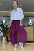 Made in Italy Cooper Needlecord Sia Pant Beetroot